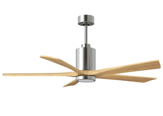 Patricia-5 60" Ceiling Fan in Polished Chrome