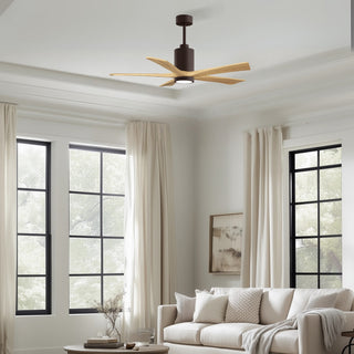 Patricia-5 52" Ceiling Fan in Textured Bronze