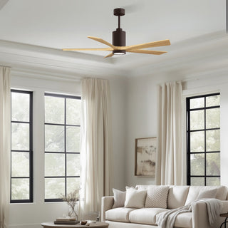 Patricia-5 60" Ceiling Fan in Textured Bronze