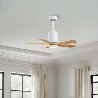 Patricia-5 42" Ceiling Fan in Gloss White
