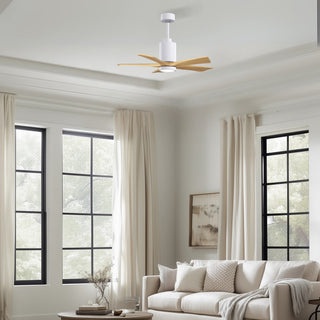 Patricia-5 42" Ceiling Fan in Gloss White