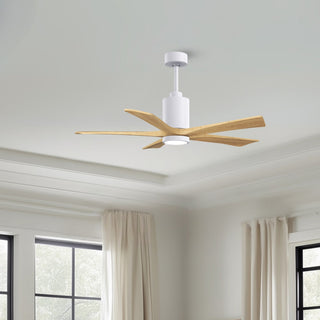 Patricia-5 52" Ceiling Fan in Gloss White