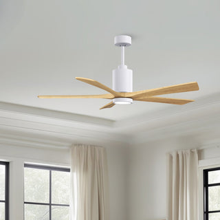 Patricia-5 60" Ceiling Fan in Gloss White