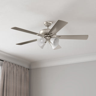 Calivane 52" Ceiling Fan in Brushed Nickel