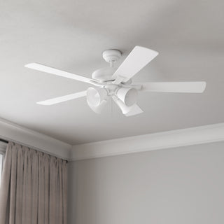 Calivane 52" Ceiling Fan in Matte White