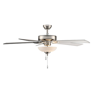 Galeson 52" Ceiling Fan in Brushed Nickel