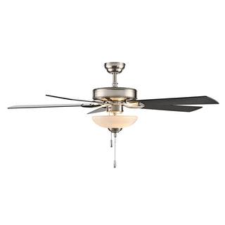 Galeson 52" Ceiling Fan in Brushed Nickel