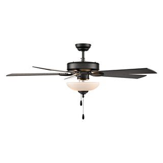 Galeson 52" Ceiling Fan in Matte Black