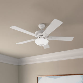 Galeson 52" Ceiling Fan in Matte White