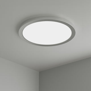 15" Slim Edge-lit Disc LED Disc in Brushed Nickel