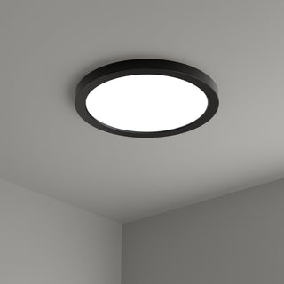 12" Slim Edge-lit Disc LED Disc in Matte Black