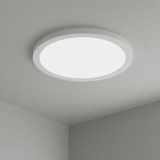 15" Slim Edge-lit Disc LED Disc in White