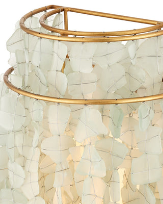 Verre de Mer One Light Wall Sconce in Seaglass/Contemporary Gold