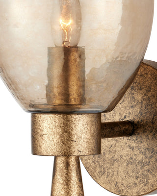 Woburn One Light Wall Sconce in Copper Brown/Gold Ombre