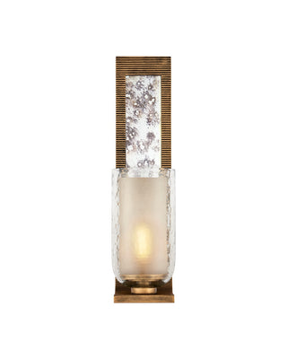 Wynyard One Light Wall Sconce in Clear/Frosted/Antique Mirror/Antique Gold