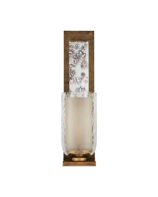Wynyard One Light Wall Sconce in Clear/Frosted/Antique Mirror/Antique Gold