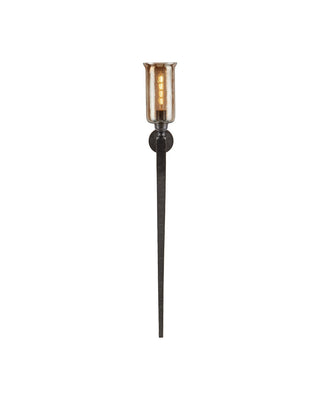 Wemyss One Light Wall Sconce in Gilded Oak/Smoke