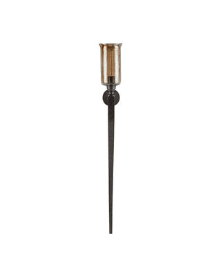 Wemyss One Light Wall Sconce in Gilded Oak/Smoke
