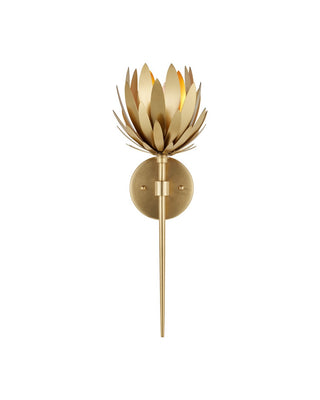 Protea One Light Wall Sconce in Brass