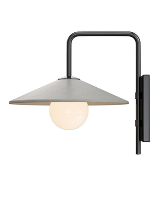 Bothy One Light Wall Sconce in Natural/Black/Frosted White