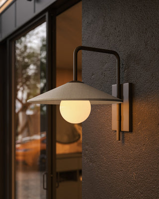 Bothy One Light Wall Sconce in Natural/Black/Frosted White