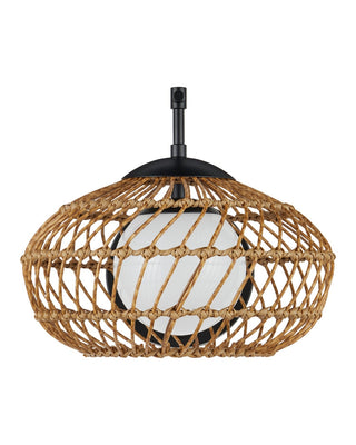 Carriage One Light Wall Sconce in Natural/Black/Frosted White