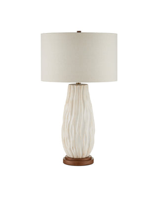 Water-borne One Light Table Lamp in Off-White/Natural