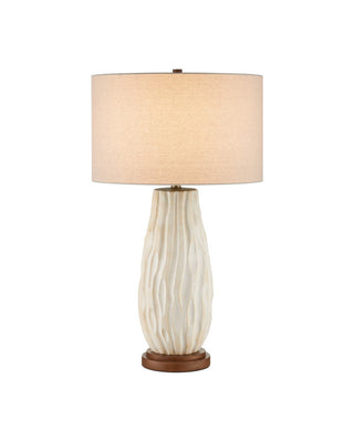 Water-borne One Light Table Lamp in Off-White/Natural