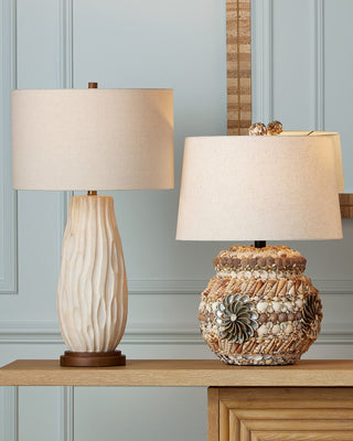 Water-borne One Light Table Lamp in Off-White/Natural