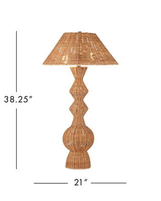 Nirvana Two Light Table Lamp in Natural