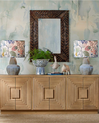 Catania One Light Table Lamp in Antique Blue Drip