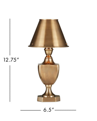 Waddill One Light Table Lamp in Antique Brass