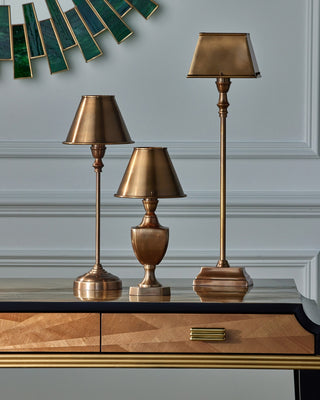 Geddy One Light Table Lamp in Antique Brass
