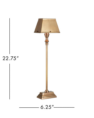 Geddy One Light Table Lamp in Antique Brass