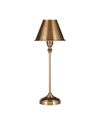 Rowsay One Light Table Lamp in Antique Brass