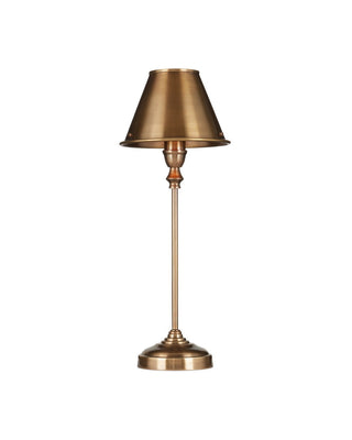 Rowsay One Light Table Lamp in Antique Brass