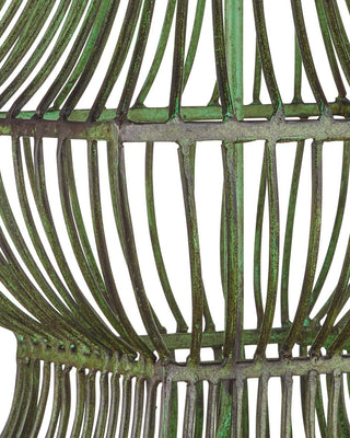 Tuteurs One Light Table Lamp in Distressed Green
