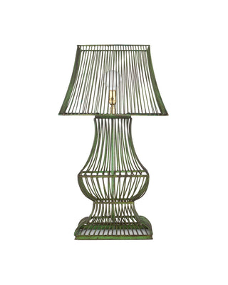 Tuteurs One Light Table Lamp in Distressed Green