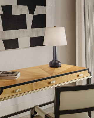 Rosenborg One Light Table Lamp in Dark Purple