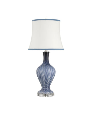 Zeta One Light Table Lamp in Gray Blue/Clear