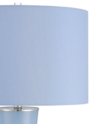 Duende One Light Table Lamp in Blue/Clear