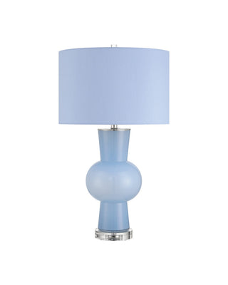 Duende One Light Table Lamp in Blue/Clear