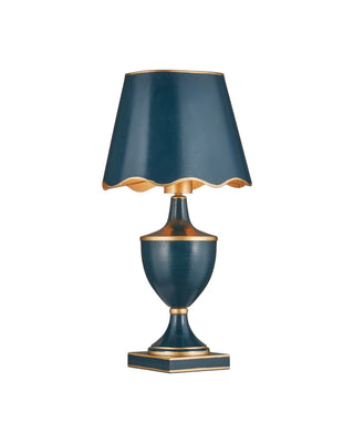 Travelogue LED Table Lamp in Navy/Gold