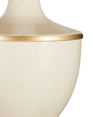 Travelogue LED Table Lamp in Ivory/Gold