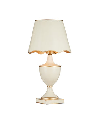 Travelogue LED Table Lamp in Ivory/Gold