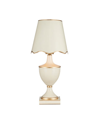 Travelogue LED Table Lamp in Ivory/Gold