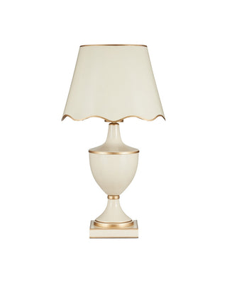 Travelogue LED Table Lamp in Ivory/Gold