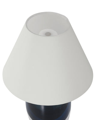 Danza LED Table Lamp in Blue/Clear/Polished NIckel