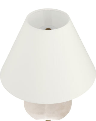 Meandro LED Table Lamp in White/Antique Brass