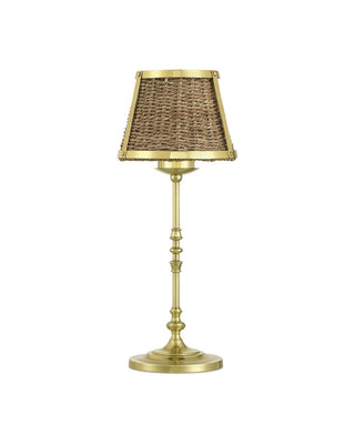 Deauville LED Table Lamp in Natural/Polished Brass